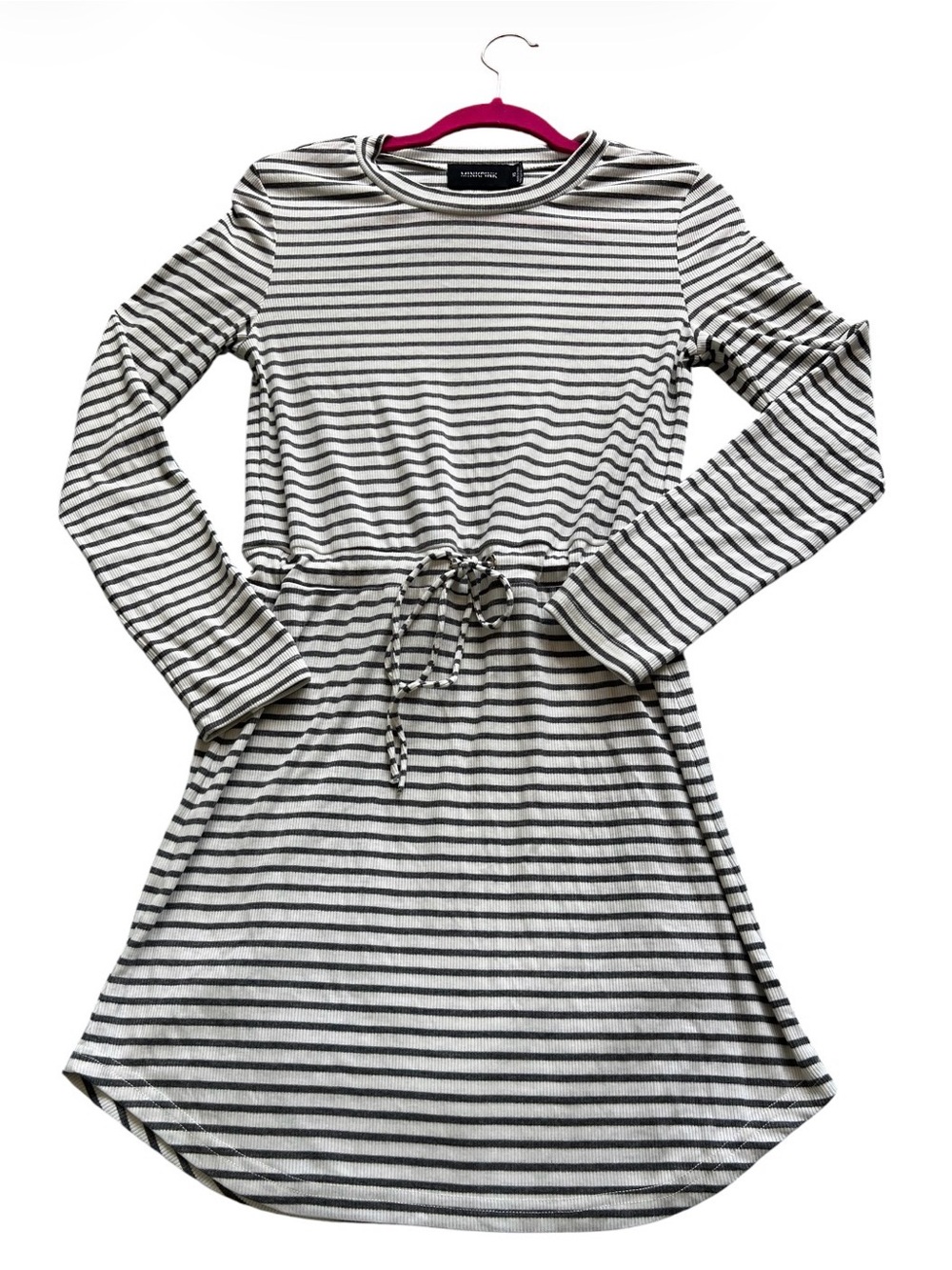 MINKPINK Gray & White Striped Top Size XS